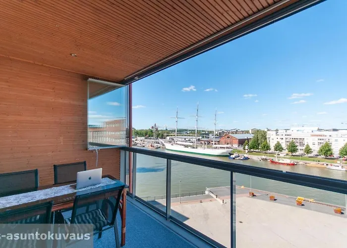 The Best View In Turku With Private Balcony, Sauna, Car Park